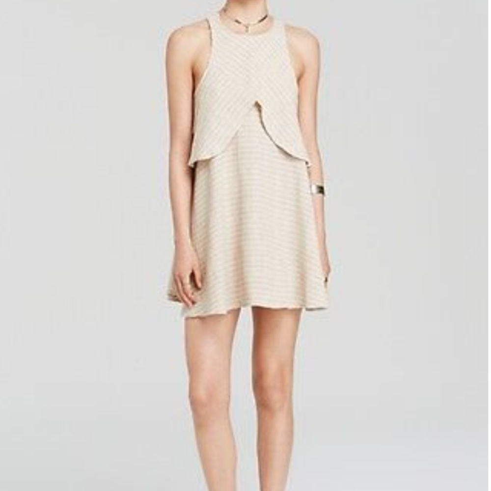 NWT Free People Pinstriped Mini Dress Medium